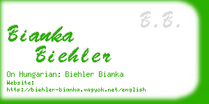 bianka biehler business card